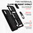 Funda Bumper Silicona y Plastico Mate Carcasa con Magnetico Anillo de dedo Soporte MQ6 para Samsung Galaxy A02