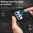 Funda Bumper Silicona y Plastico Mate Carcasa con Magnetico Anillo de dedo Soporte MQ6 para Samsung Galaxy A23 4G
