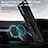 Funda Bumper Silicona y Plastico Mate Carcasa con Magnetico Anillo de dedo Soporte MQ6 para Samsung Galaxy A32 4G