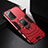 Funda Bumper Silicona y Plastico Mate Carcasa con Magnetico Anillo de dedo Soporte N06 para Samsung Galaxy Note 20 5G