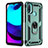 Funda Bumper Silicona y Plastico Mate Carcasa con Magnetico Anillo de dedo Soporte para Motorola Moto E30