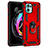 Funda Bumper Silicona y Plastico Mate Carcasa con Magnetico Anillo de dedo Soporte para Motorola Moto Edge 20 Lite 5G