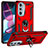 Funda Bumper Silicona y Plastico Mate Carcasa con Magnetico Anillo de dedo Soporte para Motorola Moto Edge X30 5G