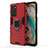 Funda Bumper Silicona y Plastico Mate Carcasa con Magnetico Anillo de dedo Soporte para OnePlus 9 Pro 5G