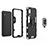 Funda Bumper Silicona y Plastico Mate Carcasa con Magnetico Anillo de dedo Soporte para Samsung Galaxy A2 Core A260F A260G