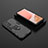Funda Bumper Silicona y Plastico Mate Carcasa con Magnetico Anillo de dedo Soporte para Samsung Galaxy A72 4G