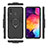 Funda Bumper Silicona y Plastico Mate Carcasa con Magnetico Anillo de dedo Soporte para Samsung Galaxy M10S