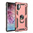 Funda Bumper Silicona y Plastico Mate Carcasa con Magnetico Anillo de dedo Soporte para Samsung Galaxy Note 10 Plus 5G