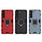 Funda Bumper Silicona y Plastico Mate Carcasa con Magnetico Anillo de dedo Soporte para Samsung Galaxy S22 Plus 5G