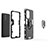 Funda Bumper Silicona y Plastico Mate Carcasa con Magnetico Anillo de dedo Soporte para Xiaomi Poco F3 5G
