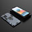 Funda Bumper Silicona y Plastico Mate Carcasa con Magnetico Anillo de dedo Soporte para Xiaomi Redmi Note 10 Pro Max