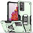 Funda Bumper Silicona y Plastico Mate Carcasa con Magnetico Anillo de dedo Soporte QW1 para Samsung Galaxy S20 FE 4G