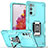 Funda Bumper Silicona y Plastico Mate Carcasa con Magnetico Anillo de dedo Soporte QW1 para Samsung Galaxy S20 FE 4G