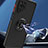 Funda Bumper Silicona y Plastico Mate Carcasa con Magnetico Anillo de dedo Soporte QW2 para Samsung Galaxy A12