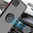 Funda Bumper Silicona y Plastico Mate Carcasa con Magnetico Anillo de dedo Soporte QW2 para Samsung Galaxy A22 5G