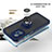 Funda Bumper Silicona y Plastico Mate Carcasa con Magnetico Anillo de dedo Soporte QW2 para Xiaomi Poco X4 GT 5G