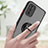 Funda Bumper Silicona y Plastico Mate Carcasa con Magnetico Anillo de dedo Soporte QW3 para Samsung Galaxy A03s