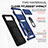 Funda Bumper Silicona y Plastico Mate Carcasa con Magnetico Anillo de dedo Soporte QW4 para Google Pixel 6 5G