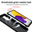 Funda Bumper Silicona y Plastico Mate Carcasa con Magnetico Anillo de dedo Soporte QW6 para Samsung Galaxy A52 4G