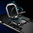 Funda Bumper Silicona y Plastico Mate Carcasa con Magnetico Anillo de dedo Soporte R01 para Samsung Galaxy F12