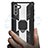 Funda Bumper Silicona y Plastico Mate Carcasa con Magnetico Anillo de dedo Soporte R01 para Samsung Galaxy Note 10