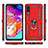 Funda Bumper Silicona y Plastico Mate Carcasa con Magnetico Anillo de dedo Soporte R02 para Samsung Galaxy A70S