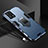 Funda Bumper Silicona y Plastico Mate Carcasa con Magnetico Anillo de dedo Soporte R03 para Xiaomi Poco X4 GT 5G