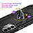 Funda Bumper Silicona y Plastico Mate Carcasa con Magnetico Anillo de dedo Soporte S01 para Motorola Moto G82 5G