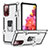 Funda Bumper Silicona y Plastico Mate Carcasa con Magnetico Anillo de dedo Soporte S01 para Samsung Galaxy S20 Lite 5G