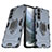 Funda Bumper Silicona y Plastico Mate Carcasa con Magnetico Anillo de dedo Soporte S01 para Samsung Galaxy S23 Plus 5G