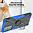 Funda Bumper Silicona y Plastico Mate Carcasa con Magnetico Anillo de dedo Soporte S02 para Motorola Moto Edge 20 5G