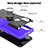 Funda Bumper Silicona y Plastico Mate Carcasa con Magnetico Anillo de dedo Soporte S02 para Motorola Moto G Play Gen 2