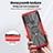 Funda Bumper Silicona y Plastico Mate Carcasa con Magnetico Anillo de dedo Soporte S02 para Motorola Moto G Pure