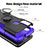 Funda Bumper Silicona y Plastico Mate Carcasa con Magnetico Anillo de dedo Soporte S02 para Motorola Moto G30