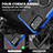 Funda Bumper Silicona y Plastico Mate Carcasa con Magnetico Anillo de dedo Soporte S02 para Motorola Moto G60