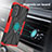 Funda Bumper Silicona y Plastico Mate Carcasa con Magnetico Anillo de dedo Soporte S02 para Motorola Moto G82 5G