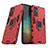 Funda Bumper Silicona y Plastico Mate Carcasa con Magnetico Anillo de dedo Soporte S02 para Samsung Galaxy S23 FE 5G