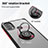 Funda Bumper Silicona y Plastico Mate Carcasa con Magnetico Anillo de dedo Soporte S04 para Motorola Moto E20