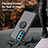 Funda Bumper Silicona y Plastico Mate Carcasa con Magnetico Anillo de dedo Soporte S04 para Motorola Moto Edge 20 5G