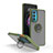 Funda Bumper Silicona y Plastico Mate Carcasa con Magnetico Anillo de dedo Soporte S04 para Motorola Moto Edge 20 5G