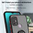 Funda Bumper Silicona y Plastico Mate Carcasa con Magnetico Anillo de dedo Soporte S04 para Motorola Moto G10