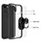 Funda Bumper Silicona y Plastico Mate Carcasa con Magnetico Anillo de dedo Soporte S06 para Apple iPhone 13