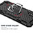 Funda Bumper Silicona y Plastico Mate Carcasa con Magnetico Anillo de dedo Soporte S08 para Samsung Galaxy A01 SM-A015