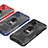 Funda Bumper Silicona y Plastico Mate Carcasa con Magnetico Anillo de dedo Soporte S09 para Apple iPhone 13