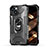 Funda Bumper Silicona y Plastico Mate Carcasa con Magnetico Anillo de dedo Soporte S09 para Apple iPhone 15