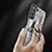 Funda Bumper Silicona y Plastico Mate Carcasa con Magnetico Anillo de dedo Soporte T07 para Samsung Galaxy S21 FE 5G