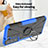 Funda Bumper Silicona y Plastico Mate Carcasa con Magnetico Anillo de dedo Soporte T08 para Samsung Galaxy S22 Plus 5G