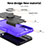 Funda Bumper Silicona y Plastico Mate Carcasa con Magnetico Anillo de dedo Soporte T08 para Samsung Galaxy S22 Plus 5G