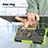Funda Bumper Silicona y Plastico Mate Carcasa con Magnetico Anillo de dedo Soporte T08 para Samsung Galaxy S22 Ultra 5G
