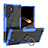 Funda Bumper Silicona y Plastico Mate Carcasa con Magnetico Anillo de dedo Soporte T08 para Samsung Galaxy S24 Ultra 5G